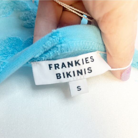 Frankie’s Bikinis Blue Isle Hope Terrycloth Dress Swim Cover - Picture 6 of 8